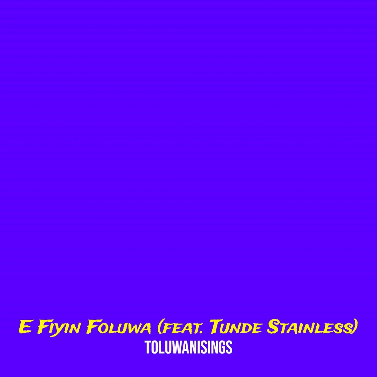 E Fiyin Foluwa Lyrics