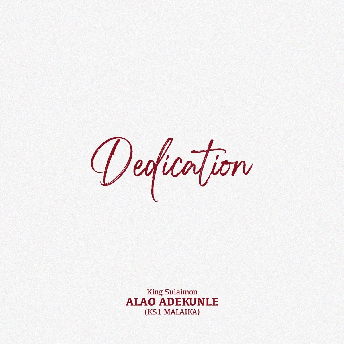 Dedication, Pt. 1 Lyrics